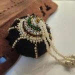 Multi-coloured Andal Kondai Crafted with Stone work